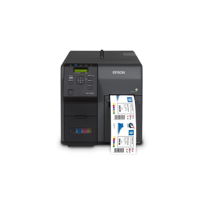 Imprimanta de etichete color Epson ColorWorks C7500G, USB, Ethernet, cutter automat