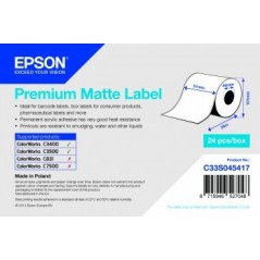 Role etichete Epson, hartie premium mata, 51mm x 35m