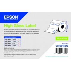 Role etichete Epson, hartie Jetgloss, 76mm x 51mm, 610 et./rola