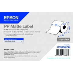 Role etichete Epson, plastic (PE) mat, 102mm x 29m