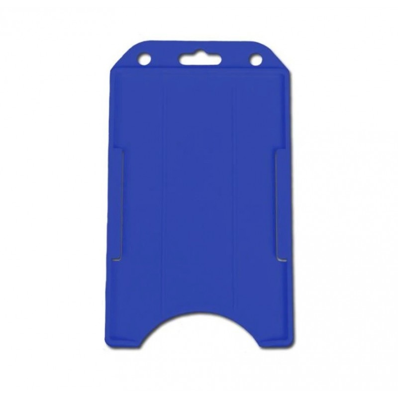 Suport rigid, vertical, albastru, format CR 80 (86 x 54 mm), pentru 1 card, set 50 buc