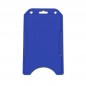 Suport rigid, vertical, albastru, format CR 80 (86 x 54 mm), pentru 1 card, set 50 buc