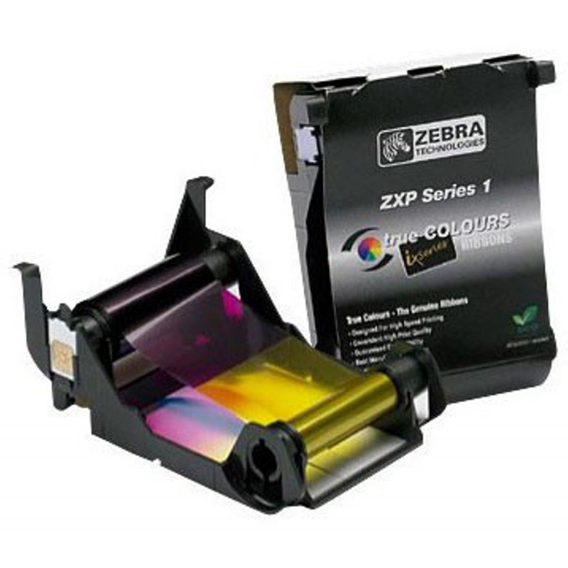 Ribon color Zebra pentru ZXP1, YMCKO, 100 imprimari