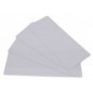 Carduri PVC Evolis, lungi, alb lucios, 20 mil, 120 x 50 mm, pachet de 500 carduri