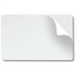 Fargo UltraCard PVC, CR-80, alb, suport adeziv, Mylar, 10 mil, pachet de 500 carduri