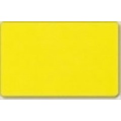 Carte Zebra Premier PVC, CR-80, jaune, 30 mil
