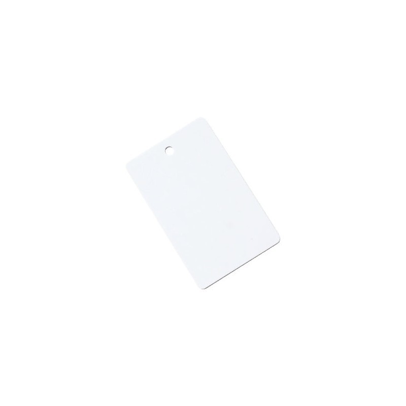 Carduri PVC, CR-80, alb, cu perforare, orientare verticală, 30 mil, pachet de 100 carduri