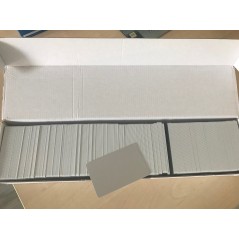Carduri PVC, CR-80, argintiu, 30 mil, pachet de 500 carduri
