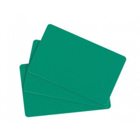 Carduri PVC Evolis, CR-80, verzi, 30 mil, pachet de 100 carduri