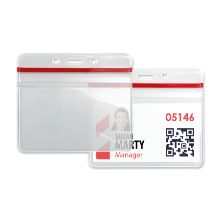 Suport flexibil, impermeabil, ziplock, orizontal, transparent, pentru carduri format max 70 x 92 mm, set 100 buc