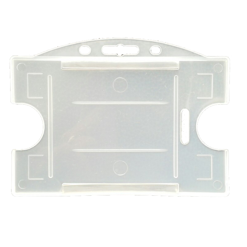 Suport rigid, orizontal, transparent, format CR80 (86 x 54 mm), set 50 buc