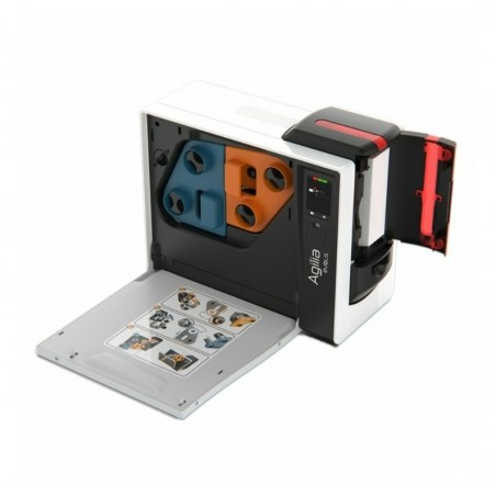 Imprimanta de carduri Evolis Agilia, dual side, retransfer, USB, Ethernet