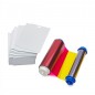 Set ribon color Zebra pentru ZC10L, ribon YMCO+400 carduri PVC cu o perforatie, 24 mil, 106000-10L1