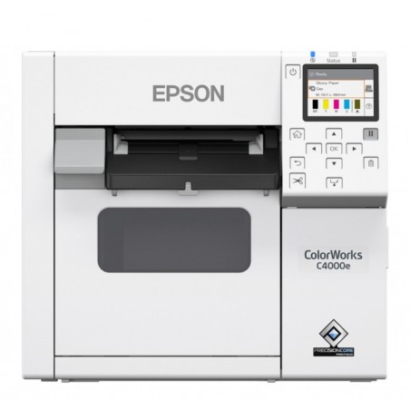 Imprimanta de etichete color Epson ColorWorks C4000E (bk), print lucios, cutter automat