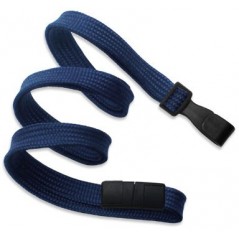 Snur Textil 10 mm, Navy Blue, carlig plastic, 2137-4746